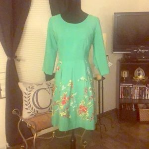 Green Floral Dress